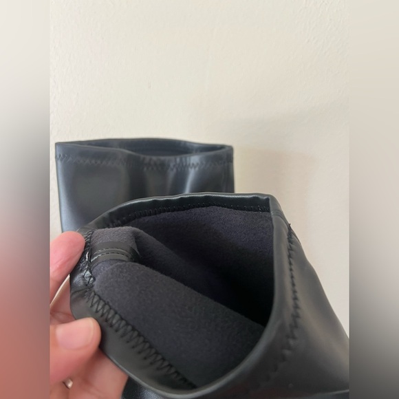 ALDO Maritza Black Platform Stretch Over Knee-High Boots Size 10 Y2K/90s Retro - Picture 3 of 16